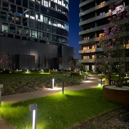 Urban Premium Global 25th Floor No 10 - Air Condition - Free Garage Apartman Katowice